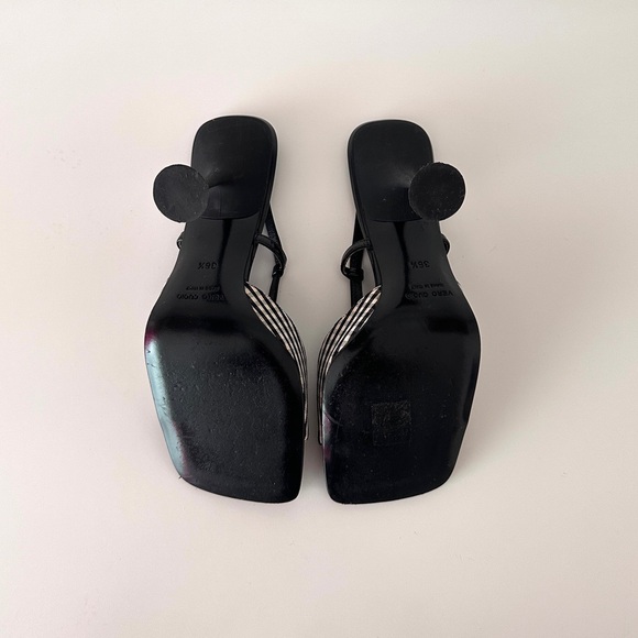 *SOLD* Miu Miu Black and Checkered Heels - Picture 5 of 6